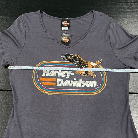 Harley-Davidson Bling Retro Logo T-Shirt - 1X - Picture 4 of 5